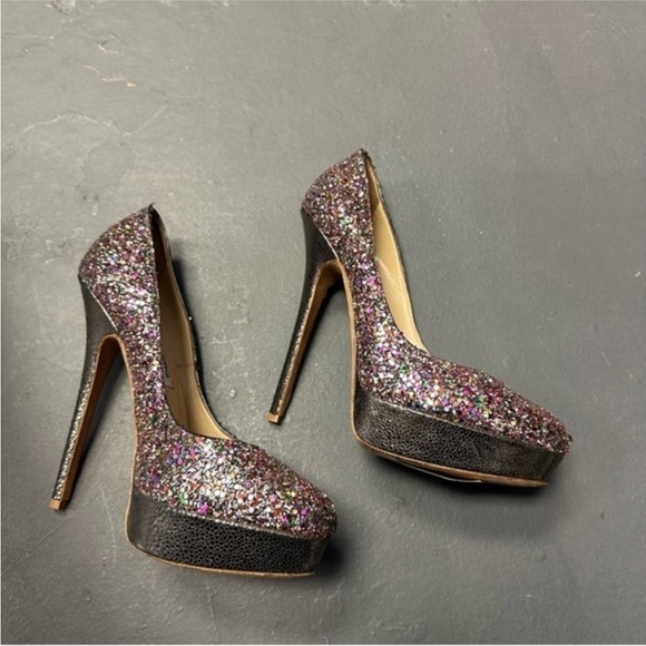 Jimmy Choo glittery pumps 39.5 - Picture 1 of 6
